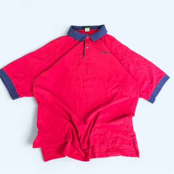 Vintage Neon Pink & Purple Watson Paver Inc Polo XL “Saved by the Bell” Style - Picture 1 of 8